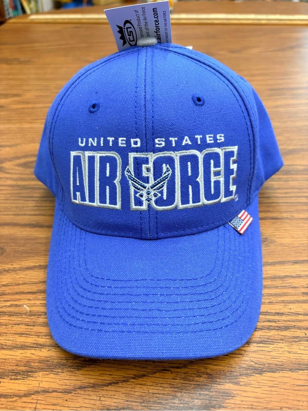 US Air Force Cap. NWT Royal Blue and Grey